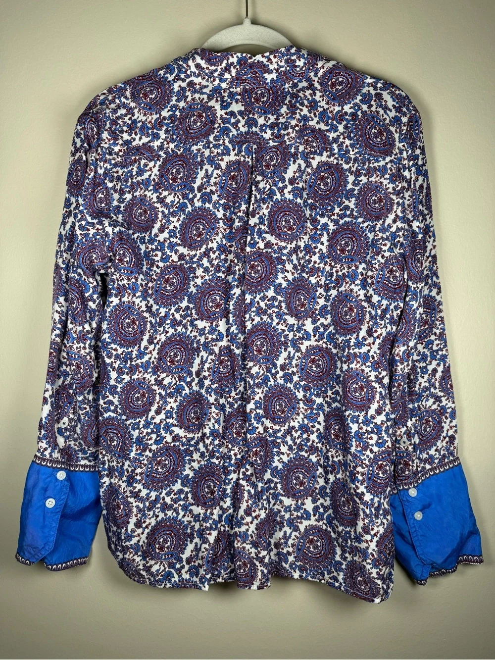 J. CREW Classic-Fit Drapey Cupro-Blend Shirt in Floral Crown Size 12
